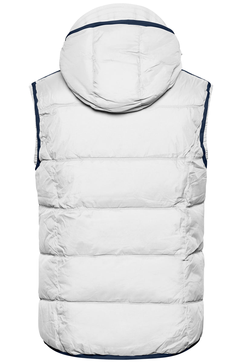 Laden Sie das Bild in Galerie -Viewer, Modische Steppweste mit angeschnittener Kapuze - JN1076