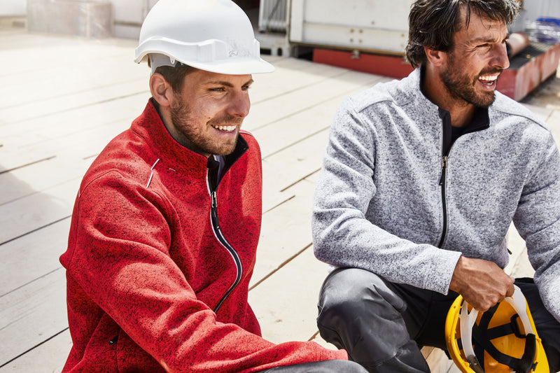 Laden Sie das Bild in Galerie -Viewer, Pflegeleichte Strickfleece-Jacke - JN898