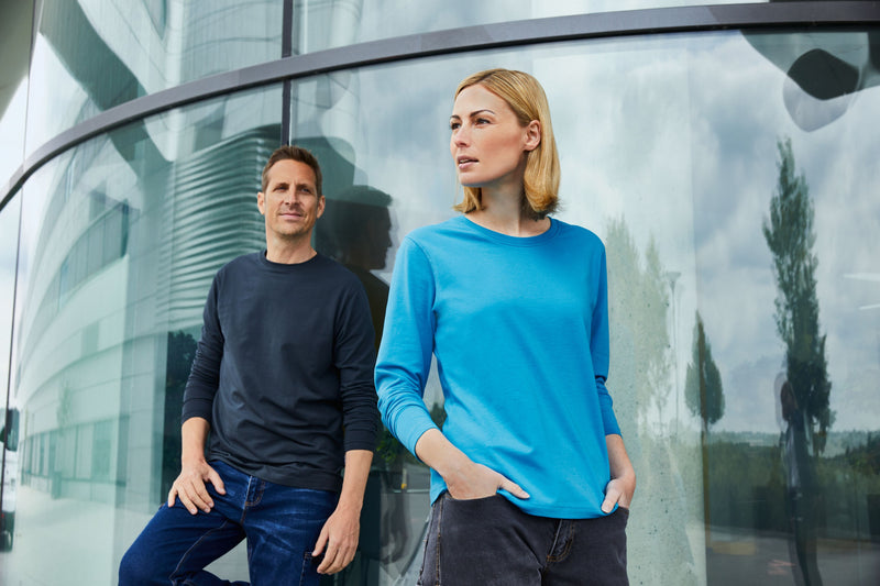 Laden Sie das Bild in Galerie -Viewer, Damen Langarm Shirt aus weichem Elastic-Single-Jersey - JN1803