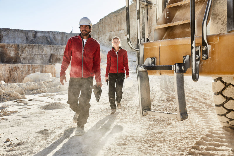 Laden Sie das Bild in Galerie -Viewer, Pflegeleichte Strickfleece-Jacke - JN897