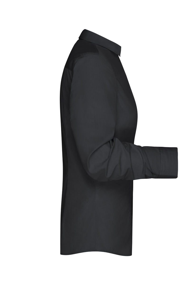 Laden Sie das Bild in Galerie -Viewer, Modisches Shirt mit Karo-Einsätzen an Kragen und Manschette - JN618