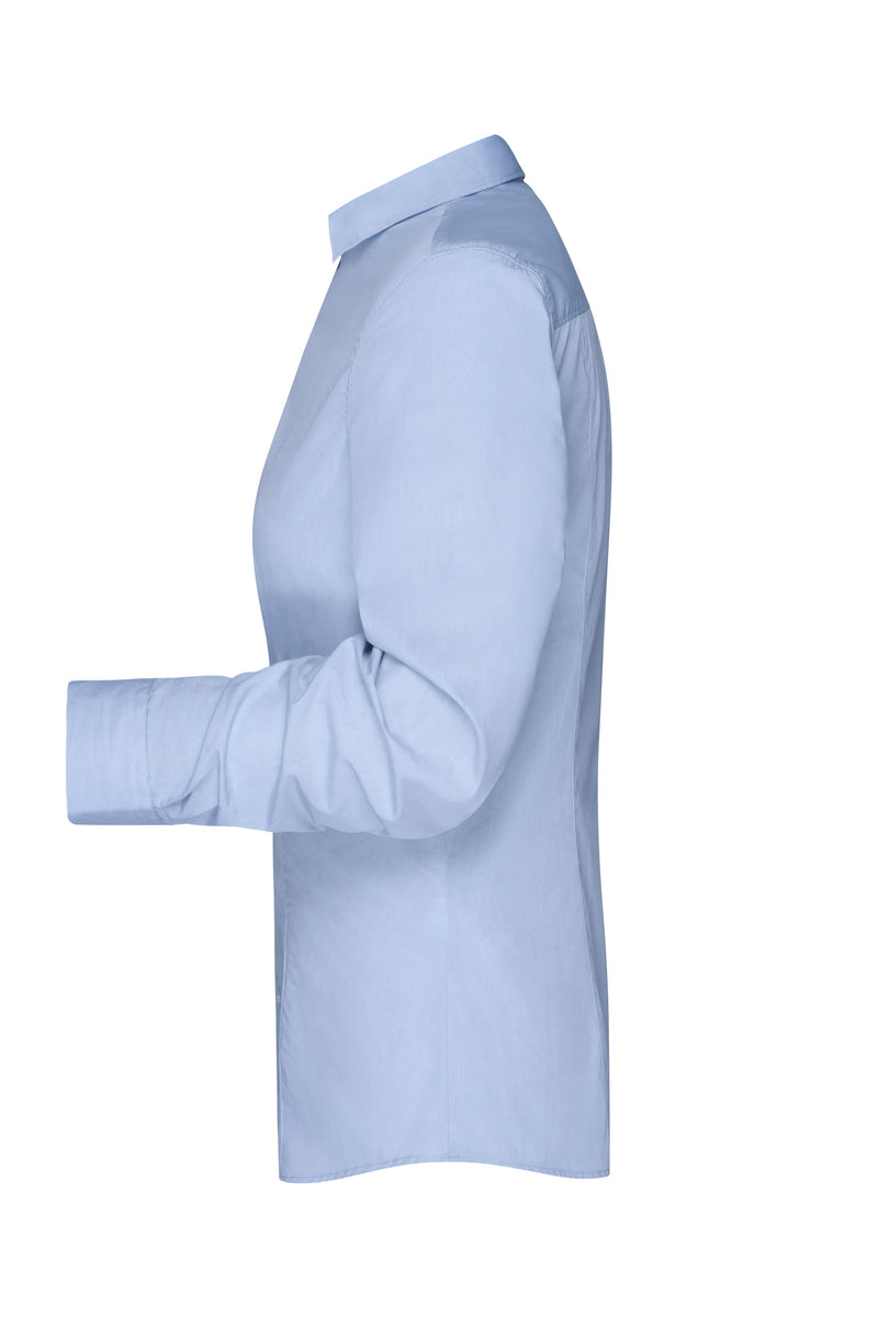 Laden Sie das Bild in Galerie -Viewer, Modisches Shirt mit Karo-Einsätzen an Kragen und Manschette - JN618