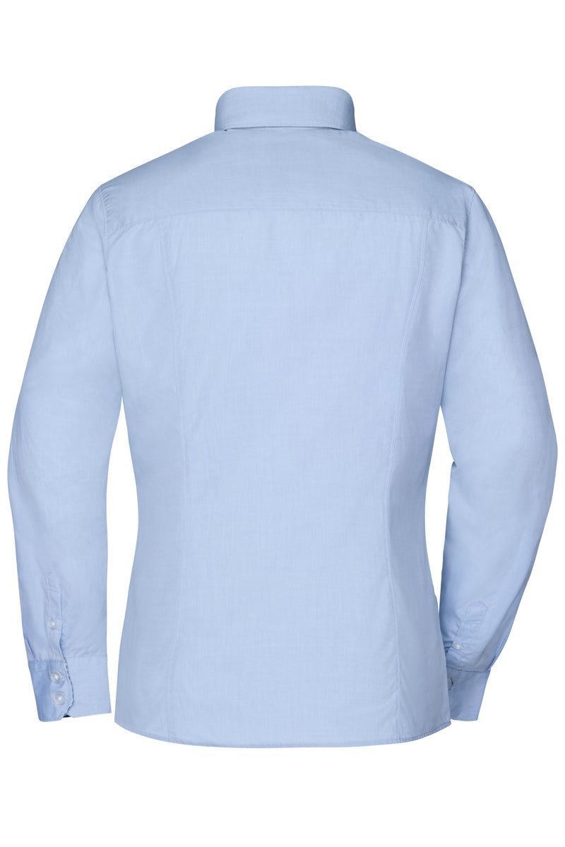 Laden Sie das Bild in Galerie -Viewer, Modisches Shirt mit Karo-Einsätzen an Kragen und Manschette - JN618