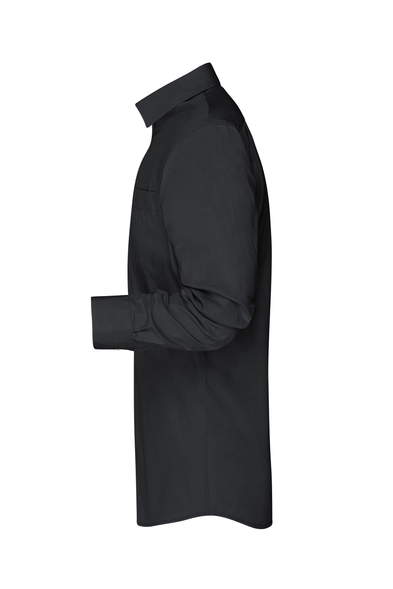 Laden Sie das Bild in Galerie -Viewer, Modisches Shirt mit Karo-Einsätzen an Kragen und Manschette - JN619