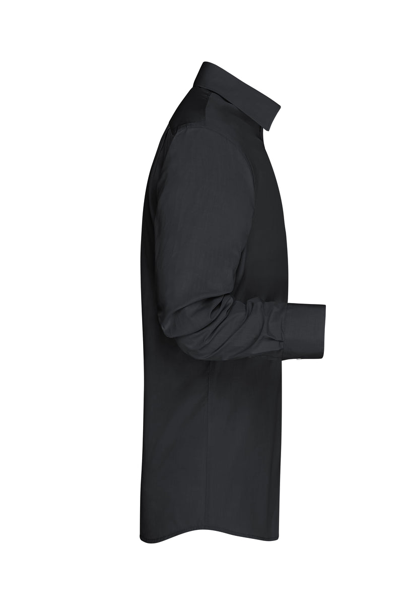 Laden Sie das Bild in Galerie -Viewer, Modisches Shirt mit Karo-Einsätzen an Kragen und Manschette - JN619