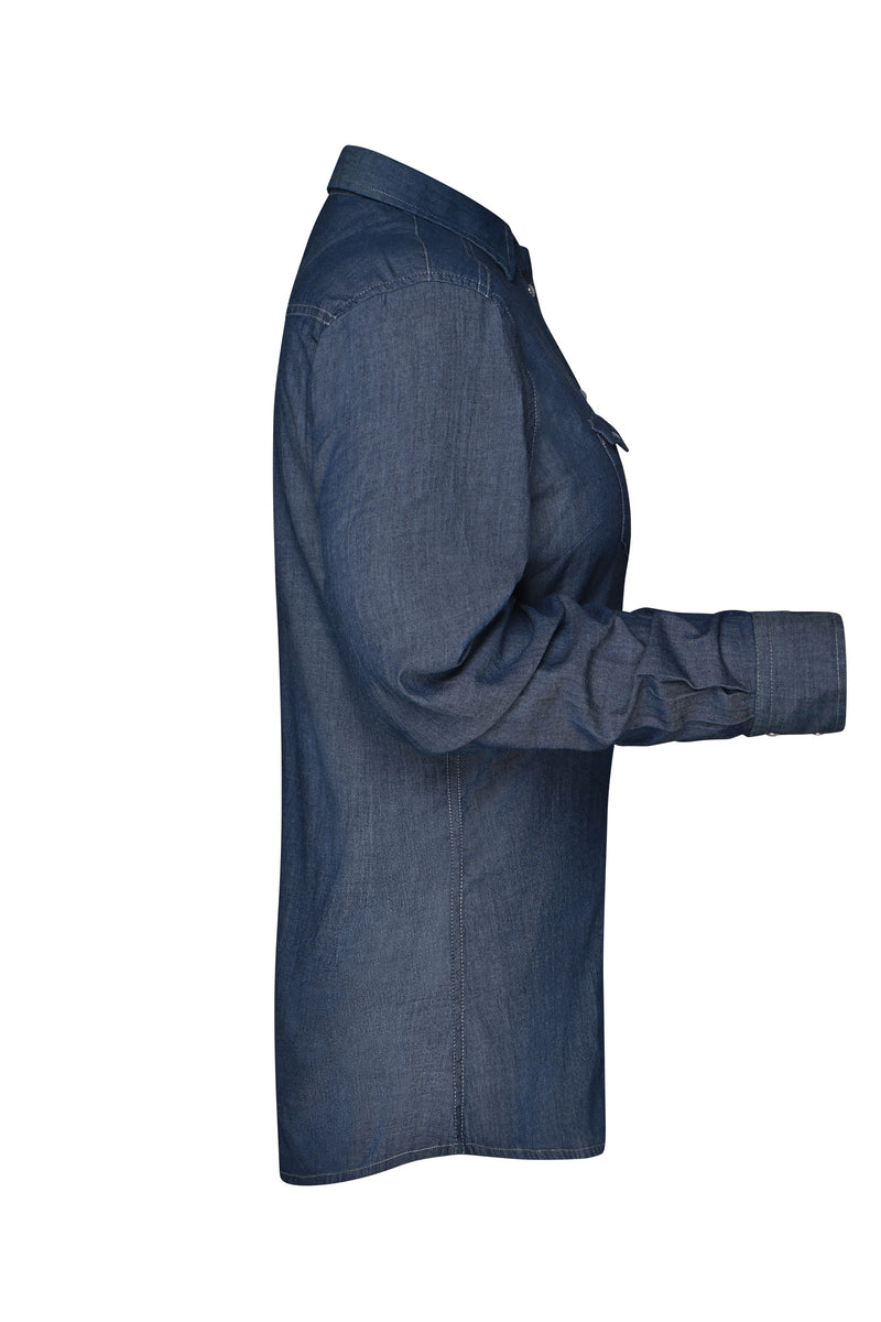 Laden Sie das Bild in Galerie -Viewer, Trendige Jeansbluse - JN628