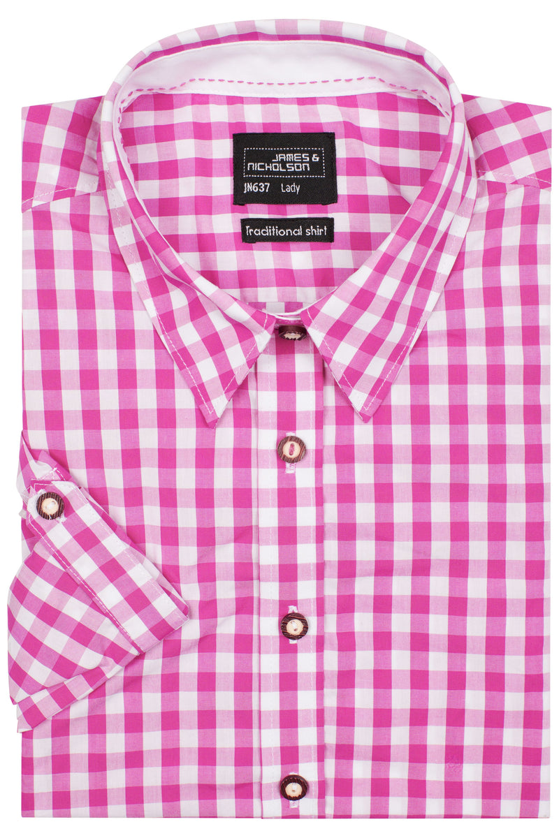 Laden Sie das Bild in Galerie -Viewer, Damen-Bluse und Herren-Hemd im klassischen Trachtenlook - JN637