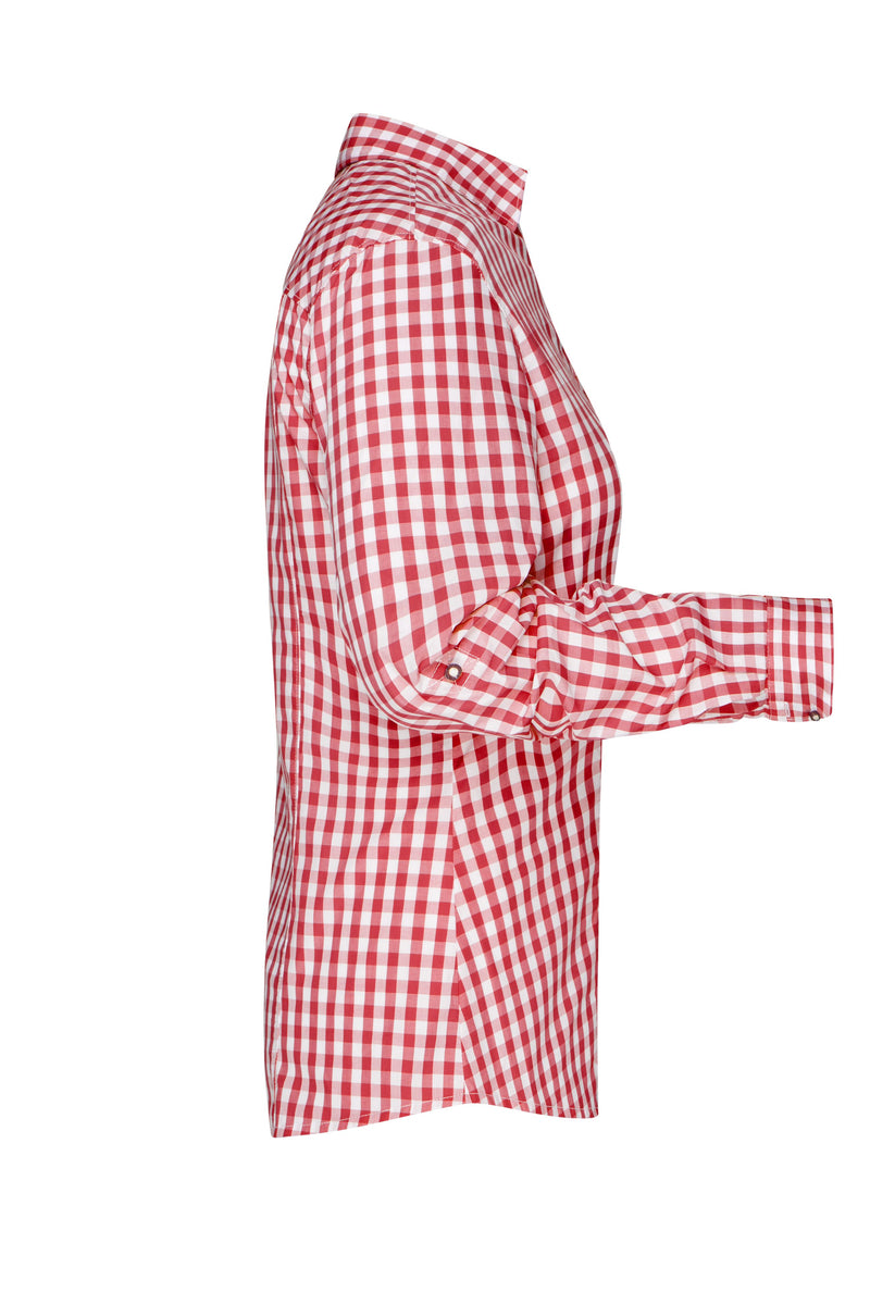 Laden Sie das Bild in Galerie -Viewer, Damen-Bluse und Herren-Hemd im klassischen Trachtenlook - JN637