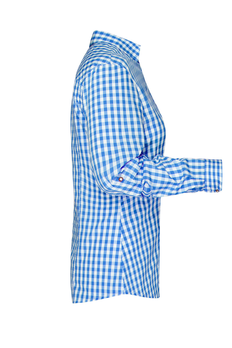 Laden Sie das Bild in Galerie -Viewer, Damen-Bluse und Herren-Hemd im klassischen Trachtenlook - JN637