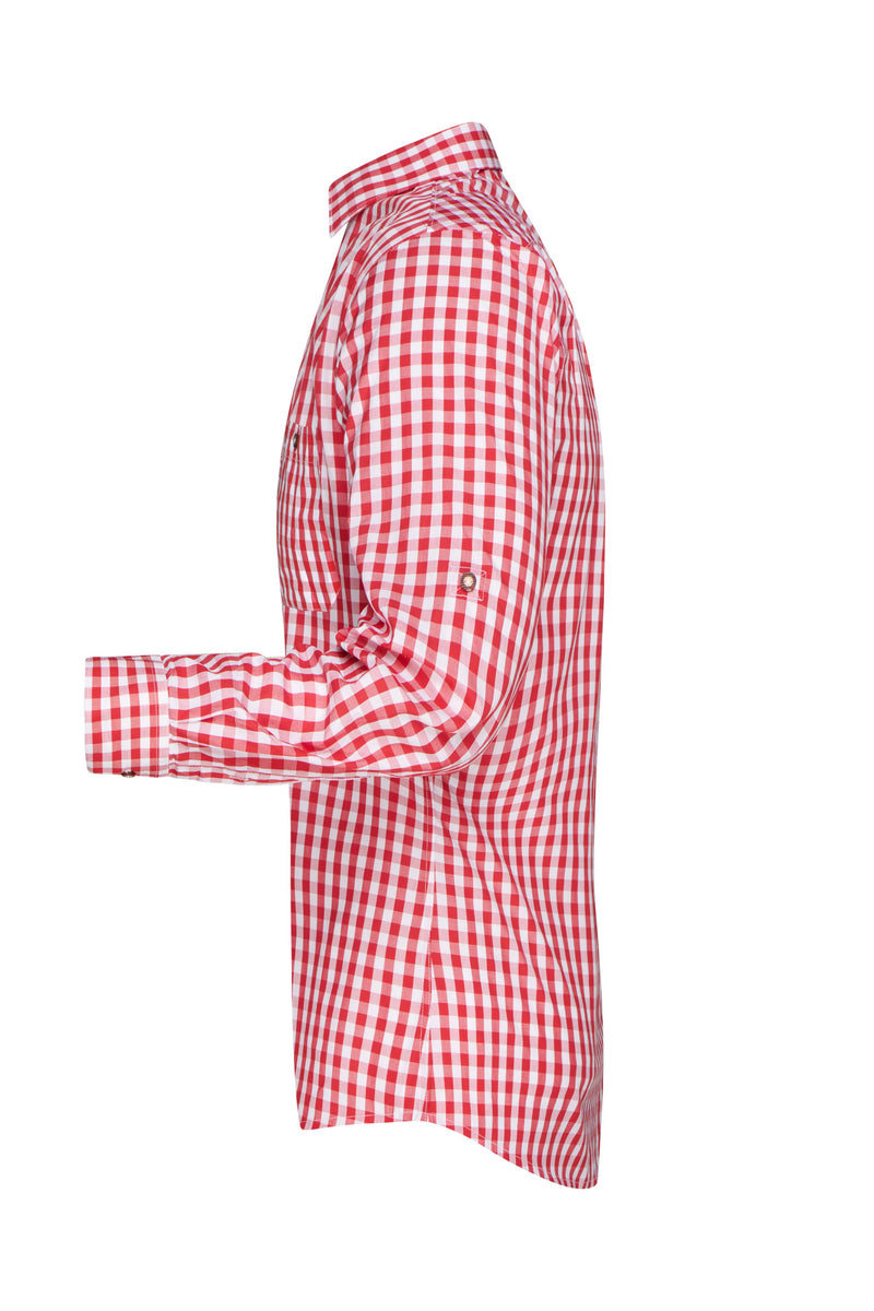 Laden Sie das Bild in Galerie -Viewer, Damen-Bluse und Herren-Hemd im klassischen Trachtenlook - JN638