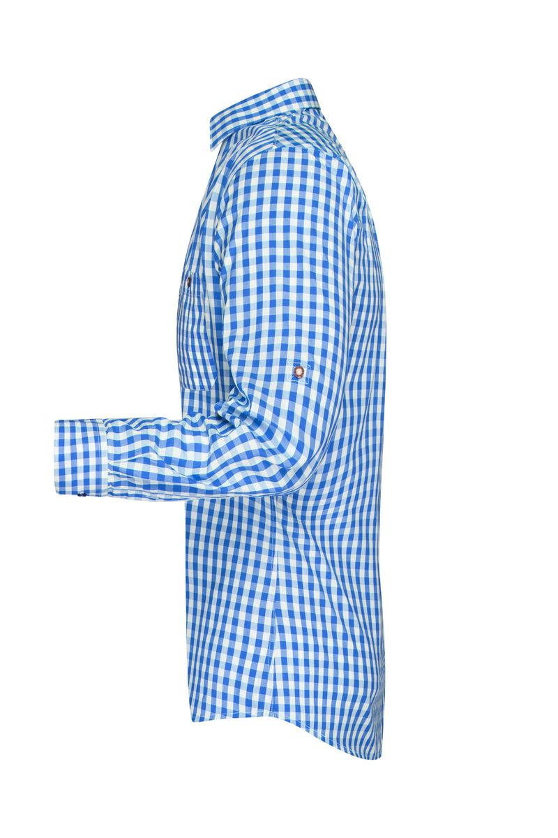 Laden Sie das Bild in Galerie -Viewer, Damen-Bluse und Herren-Hemd im klassischen Trachtenlook - JN638