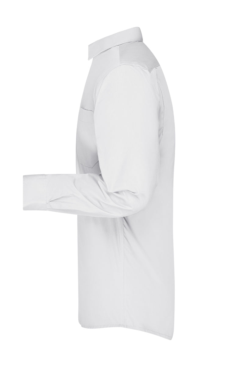 Laden Sie das Bild in Galerie -Viewer, Klassisches Shirt aus strapazierfähigem Mischgewebe - JN642