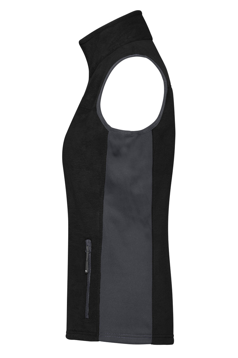 Laden Sie das Bild in Galerie -Viewer, Strapazierfähige Fleece Weste im Materialmix - JN855