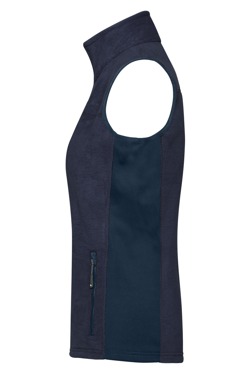 Laden Sie das Bild in Galerie -Viewer, Strapazierfähige Fleece Weste im Materialmix - JN855