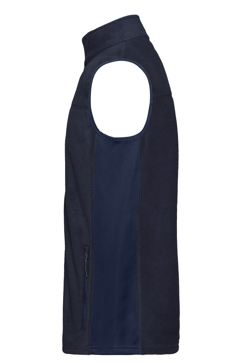 Laden Sie das Bild in Galerie -Viewer, Strapazierfähige Fleece Weste im Materialmix - JN856