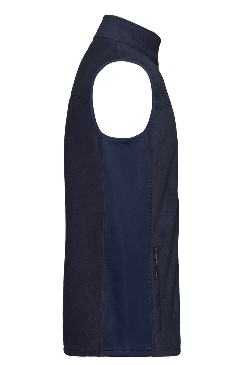 Laden Sie das Bild in Galerie -Viewer, Strapazierfähige Fleece Weste im Materialmix - JN856