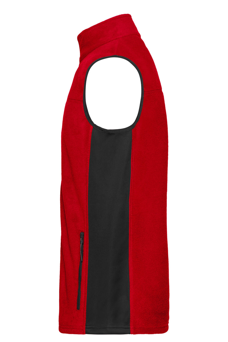 Laden Sie das Bild in Galerie -Viewer, Strapazierfähige Fleece Weste im Materialmix - JN856