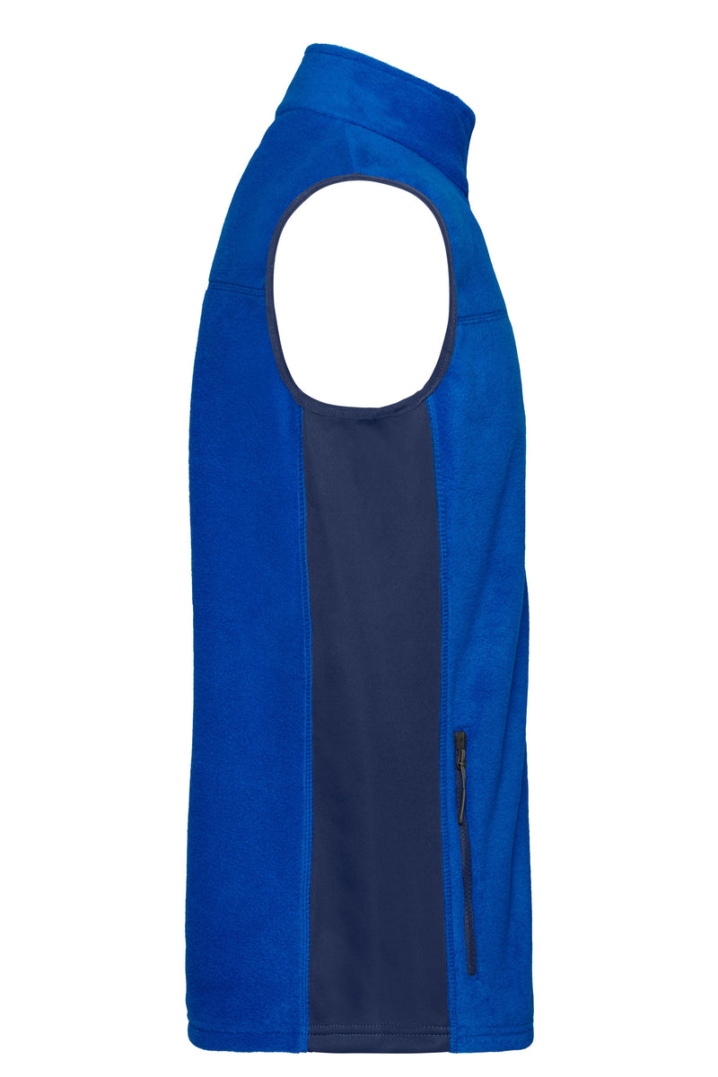 Laden Sie das Bild in Galerie -Viewer, Strapazierfähige Fleece Weste im Materialmix - JN856