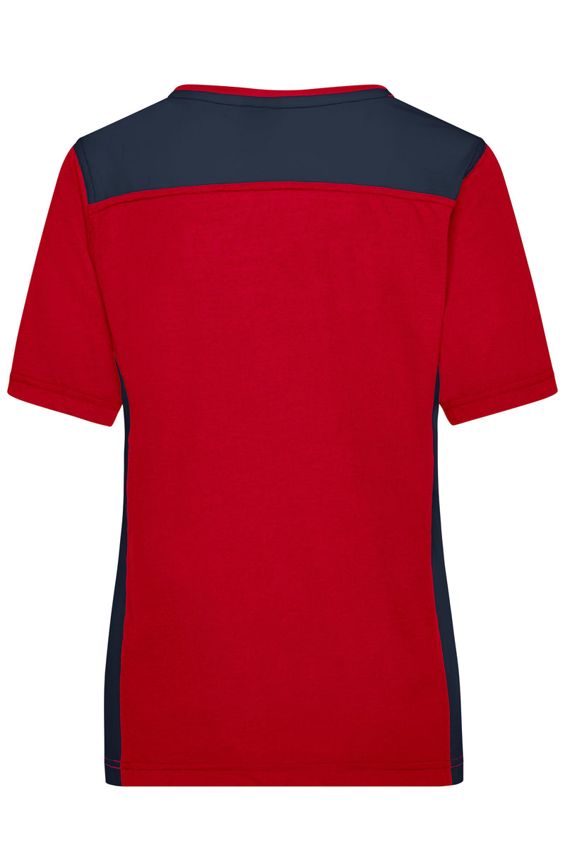 Laden Sie das Bild in Galerie -Viewer, Strapazierfähiges und pflegeleichtes T-Shirt mit Kontrasteinsätzen - JN859