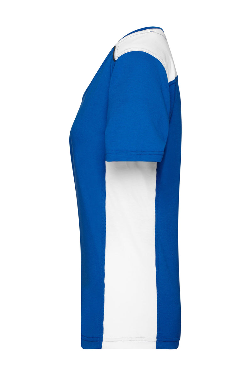 Laden Sie das Bild in Galerie -Viewer, Strapazierfähiges und pflegeleichtes T-Shirt mit Kontrasteinsätzen - JN859