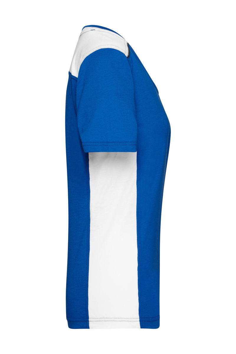 Laden Sie das Bild in Galerie -Viewer, Strapazierfähiges und pflegeleichtes T-Shirt mit Kontrasteinsätzen - JN859