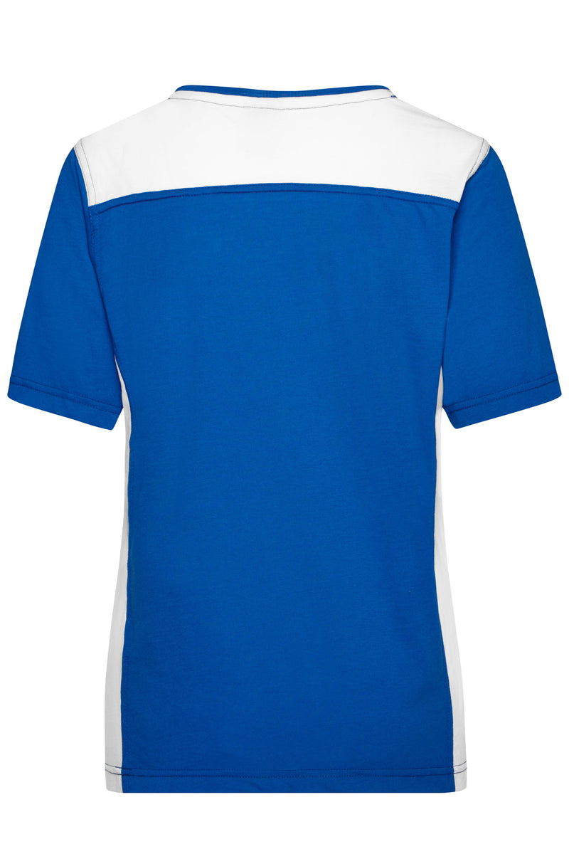 Laden Sie das Bild in Galerie -Viewer, Strapazierfähiges und pflegeleichtes T-Shirt mit Kontrasteinsätzen - JN859