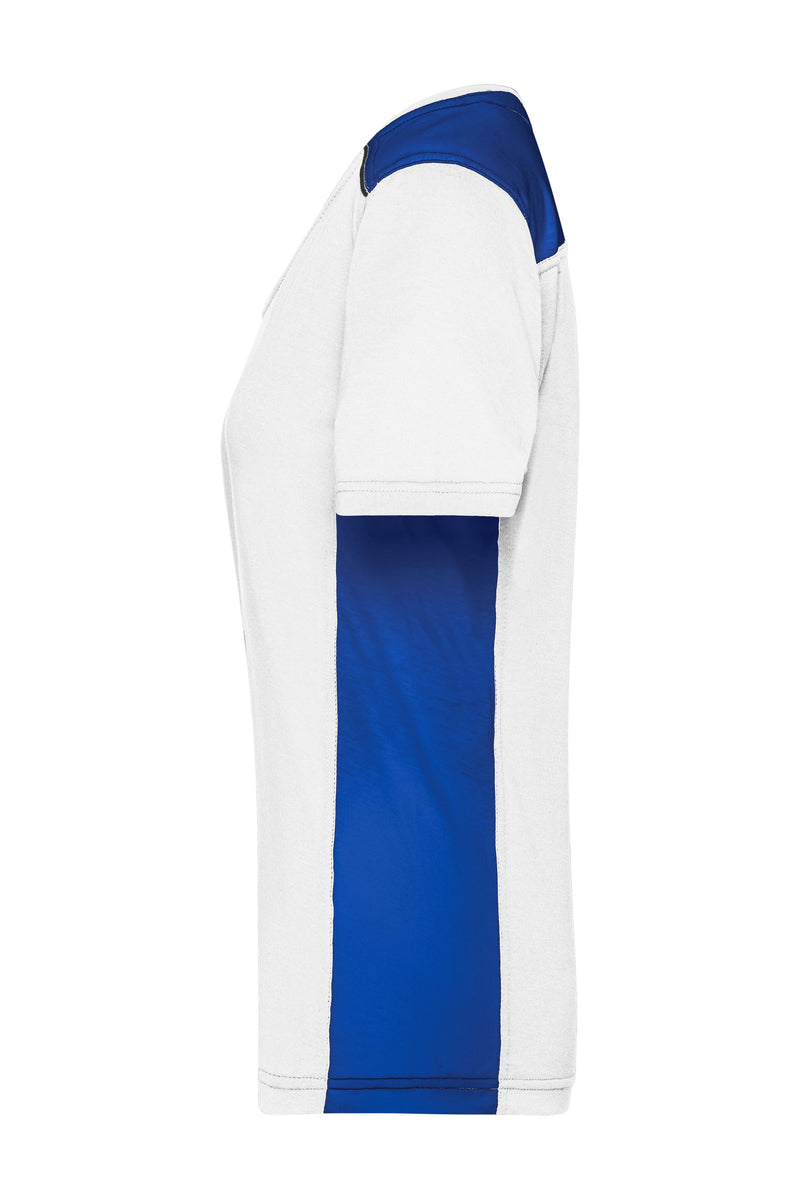 Laden Sie das Bild in Galerie -Viewer, Strapazierfähiges und pflegeleichtes T-Shirt mit Kontrasteinsätzen - JN859