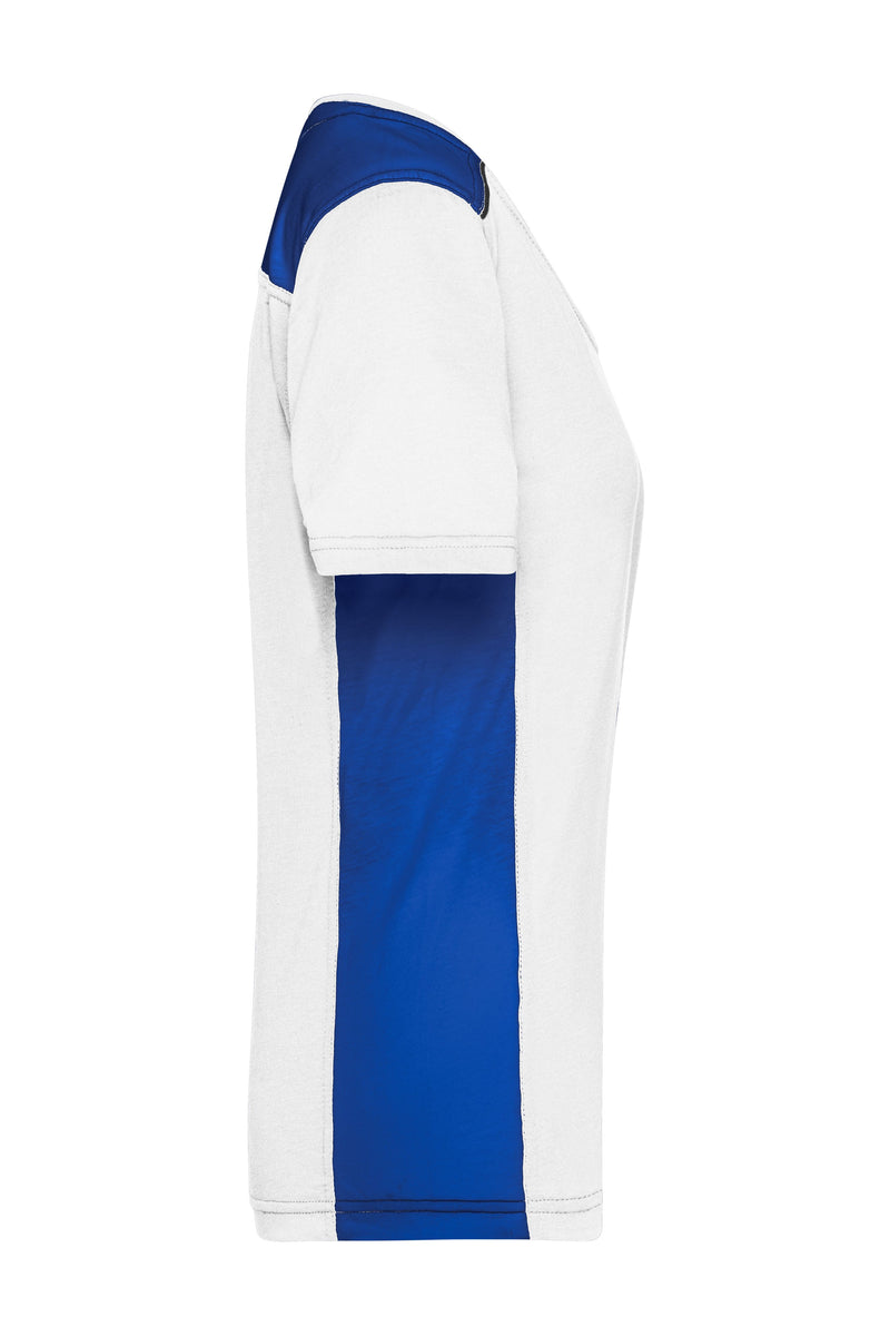 Laden Sie das Bild in Galerie -Viewer, Strapazierfähiges und pflegeleichtes T-Shirt mit Kontrasteinsätzen - JN859