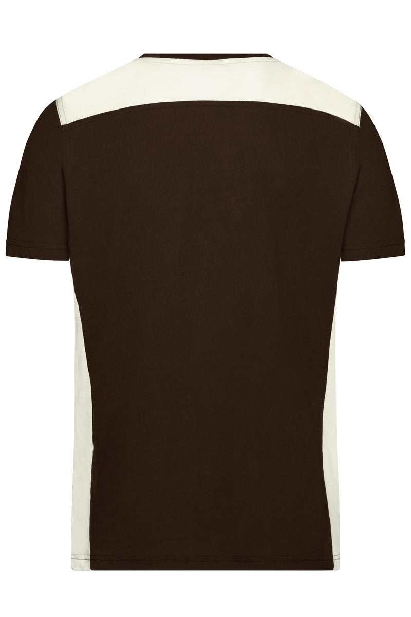 Laden Sie das Bild in Galerie -Viewer, Strapazierfähiges und pflegeleichtes T-Shirt mit Kontrasteinsätzen - JN860