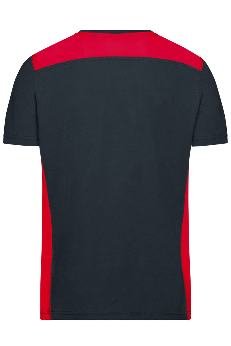 Laden Sie das Bild in Galerie -Viewer, Strapazierfähiges und pflegeleichtes T-Shirt mit Kontrasteinsätzen - JN860