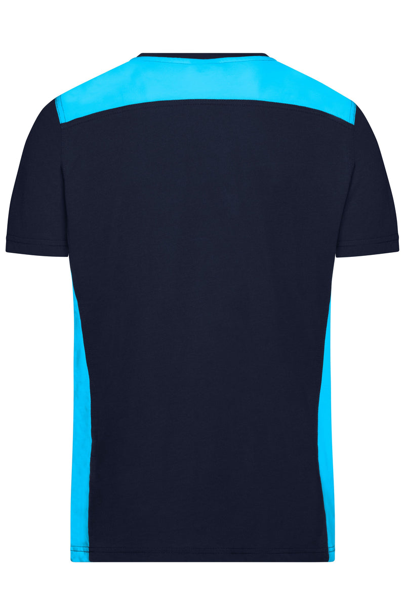 Laden Sie das Bild in Galerie -Viewer, Strapazierfähiges und pflegeleichtes T-Shirt mit Kontrasteinsätzen - JN860