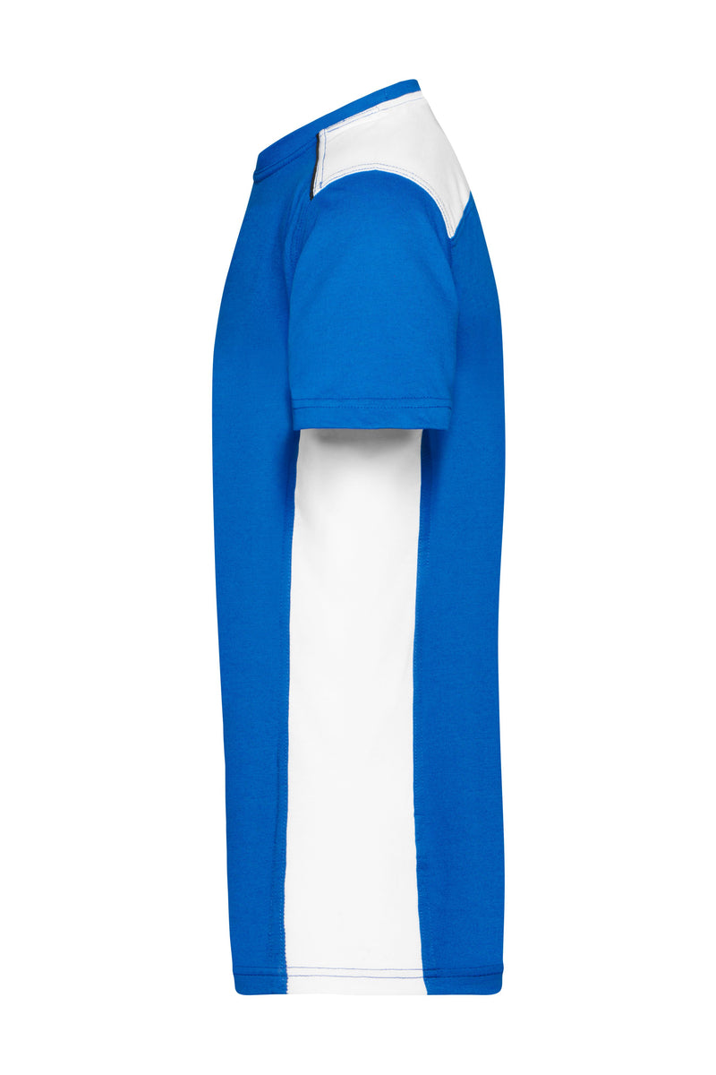 Laden Sie das Bild in Galerie -Viewer, Strapazierfähiges und pflegeleichtes T-Shirt mit Kontrasteinsätzen - JN860