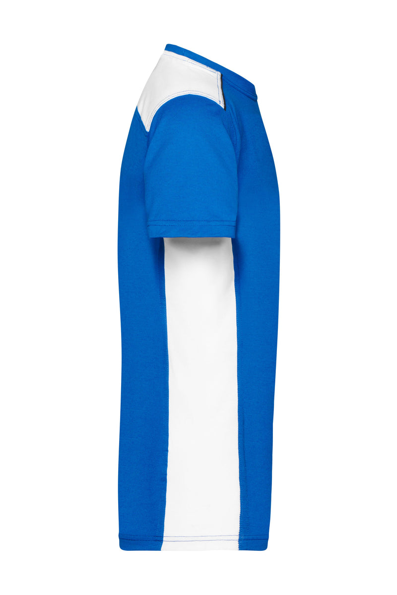 Laden Sie das Bild in Galerie -Viewer, Strapazierfähiges und pflegeleichtes T-Shirt mit Kontrasteinsätzen - JN860