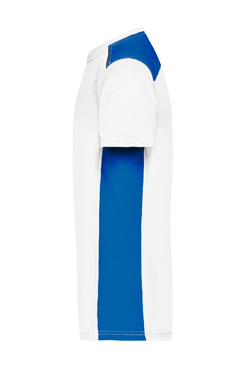 Laden Sie das Bild in Galerie -Viewer, Strapazierfähiges und pflegeleichtes T-Shirt mit Kontrasteinsätzen - JN860