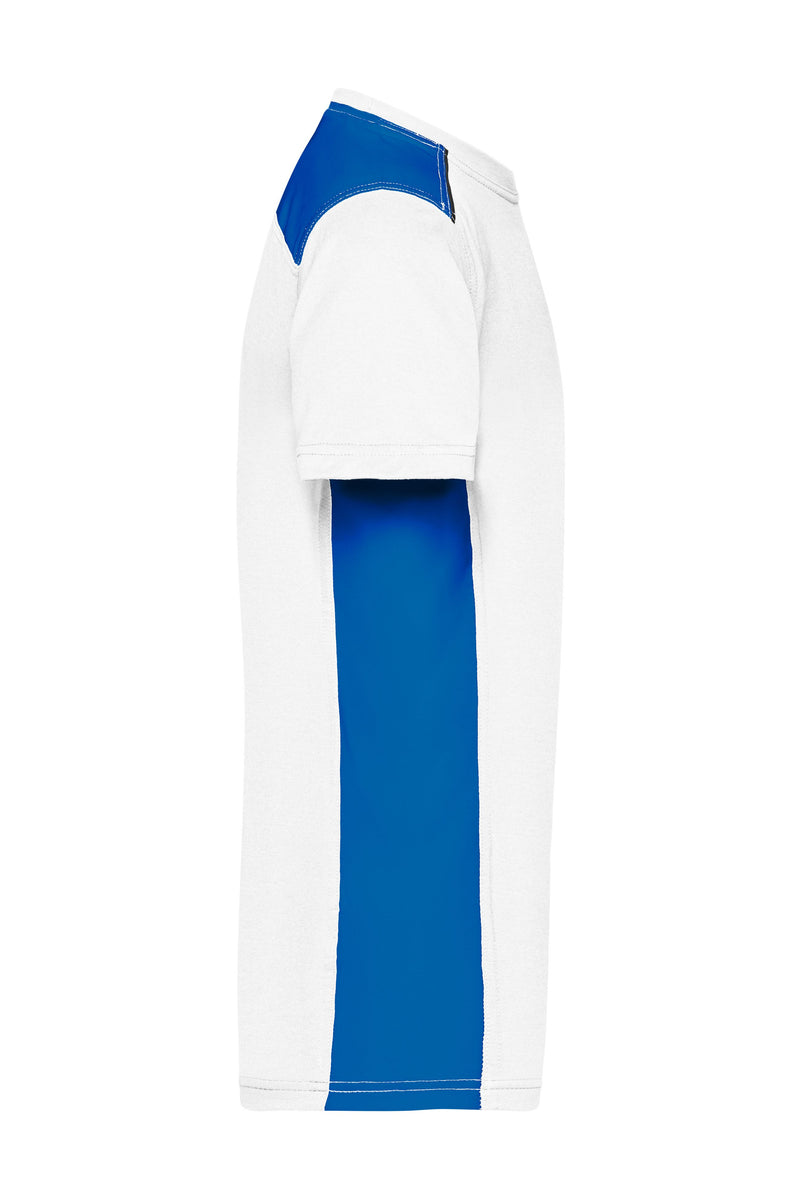 Laden Sie das Bild in Galerie -Viewer, Strapazierfähiges und pflegeleichtes T-Shirt mit Kontrasteinsätzen - JN860