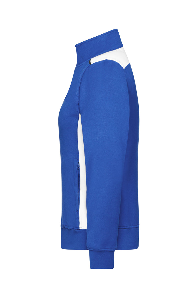 Laden Sie das Bild in Galerie -Viewer, Sweat-Jacke mit Stehkragen und Kontrasteinsätzen - JN869