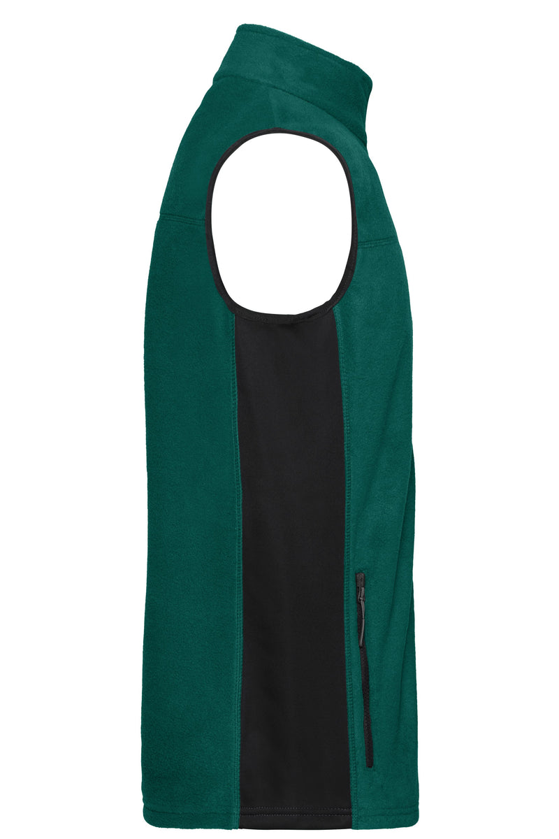 Laden Sie das Bild in Galerie -Viewer, Strapazierfähige Fleece Weste im Materialmix - JN856