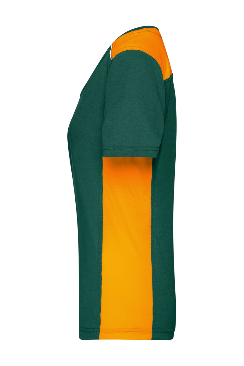 Laden Sie das Bild in Galerie -Viewer, Strapazierfähiges und pflegeleichtes T-Shirt mit Kontrasteinsätzen - JN859