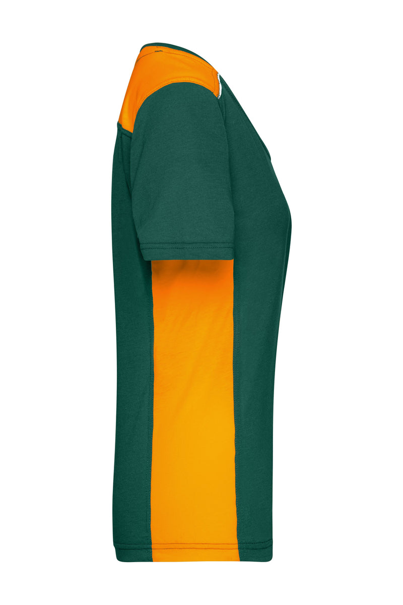 Laden Sie das Bild in Galerie -Viewer, Strapazierfähiges und pflegeleichtes T-Shirt mit Kontrasteinsätzen - JN859