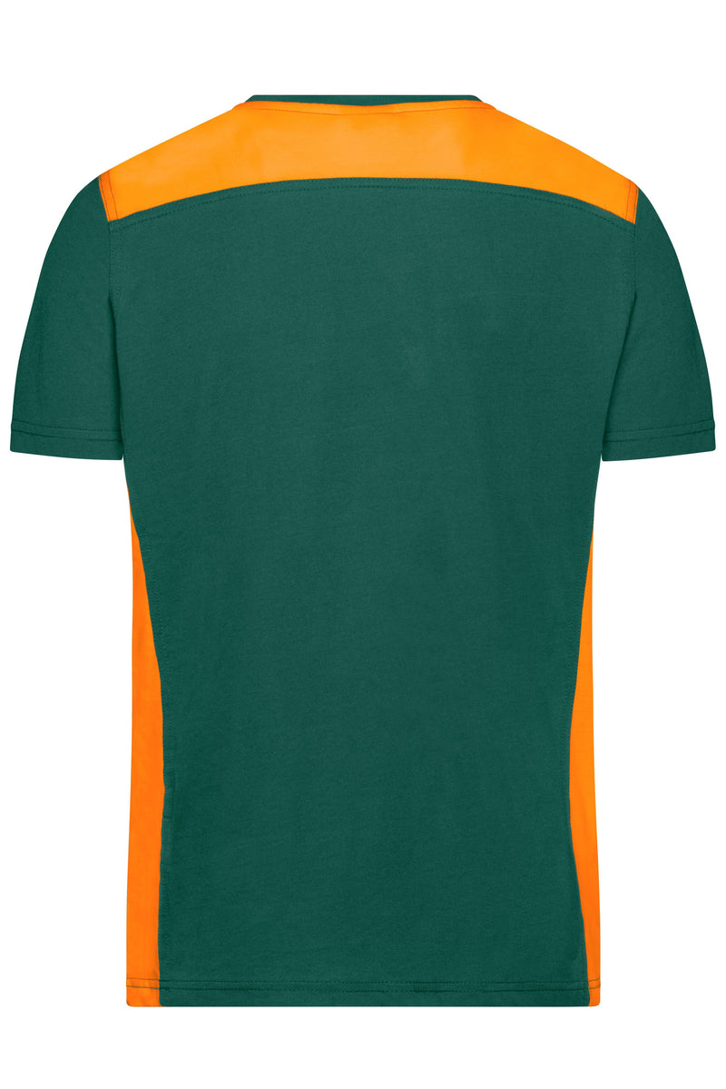 Laden Sie das Bild in Galerie -Viewer, Strapazierfähiges und pflegeleichtes T-Shirt mit Kontrasteinsätzen - JN860