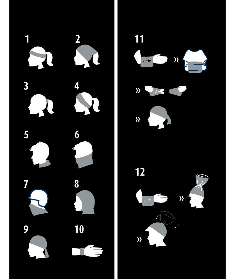 Laden Sie das Bild in Galerie -Viewer, Multifunktionales Schlauchtuch mit 12 Tragevarianten - MB100