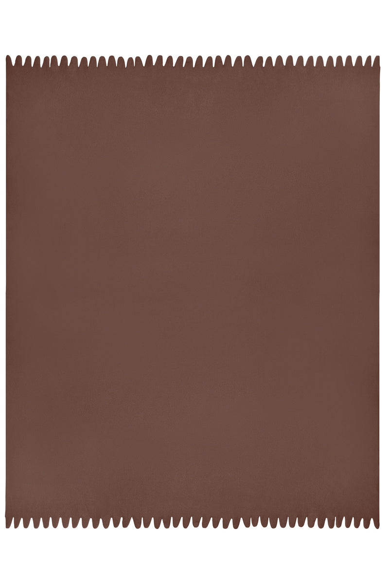 Laden Sie das Bild in Galerie -Viewer, Fleecedecke mit abgerundeten Fransen - JN957