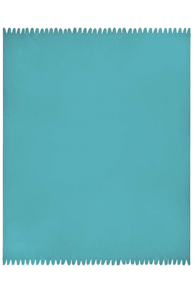 Laden Sie das Bild in Galerie -Viewer, Fleecedecke mit abgerundeten Fransen - JN957