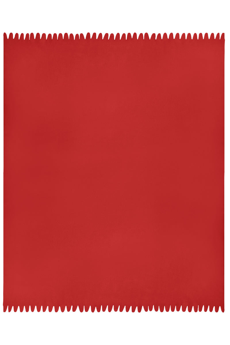 Laden Sie das Bild in Galerie -Viewer, Fleecedecke mit abgerundeten Fransen - JN957