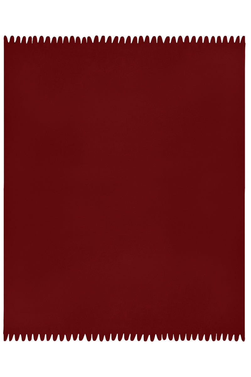 Laden Sie das Bild in Galerie -Viewer, Fleecedecke mit abgerundeten Fransen - JN957