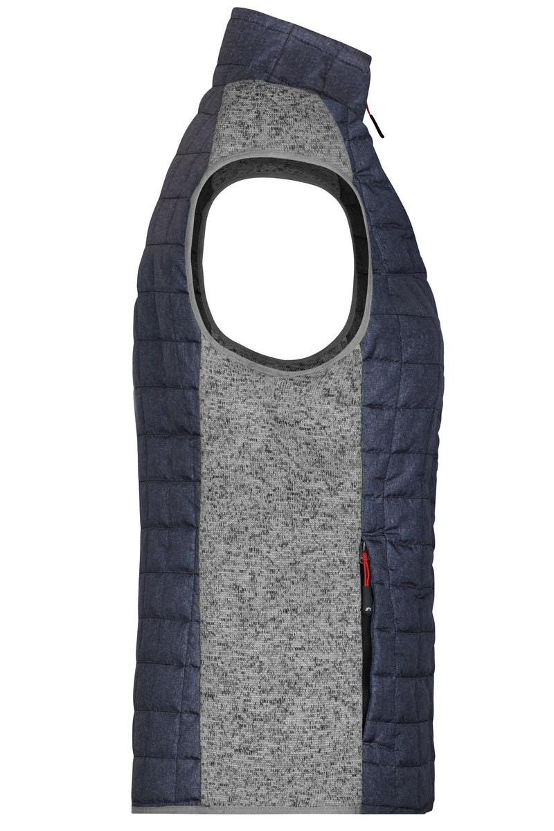 Laden Sie das Bild in Galerie -Viewer, Weste im stylischen Materialmix - JN739