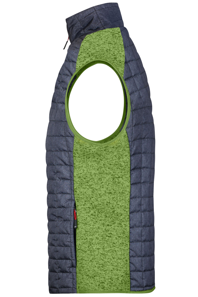 Laden Sie das Bild in Galerie -Viewer, Weste im stylischen Materialmix - JN740