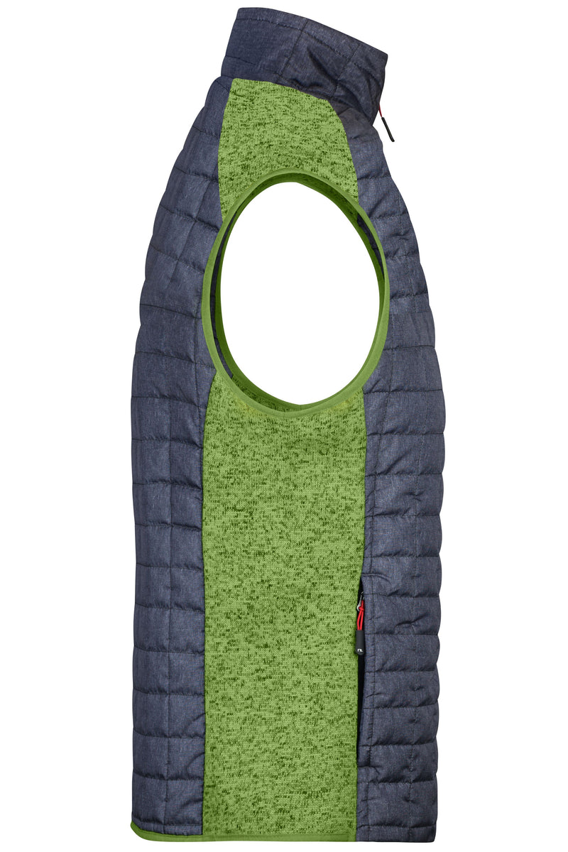 Laden Sie das Bild in Galerie -Viewer, Weste im stylischen Materialmix - JN740