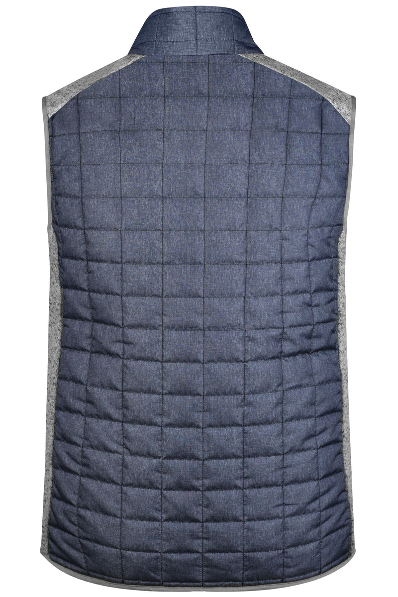 Laden Sie das Bild in Galerie -Viewer, Weste im stylischen Materialmix - JN740