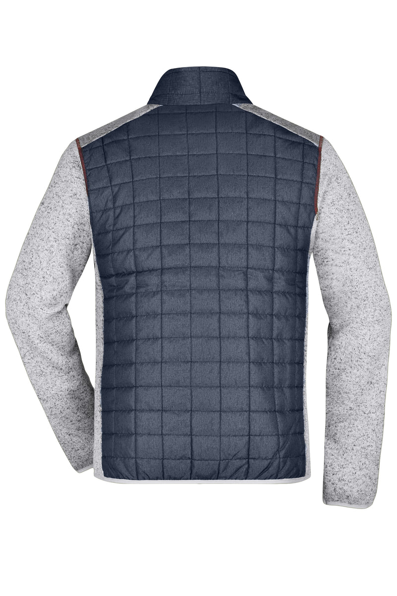 Laden Sie das Bild in Galerie -Viewer, Strickfleecejacke im stylischen Materialmix - JN742